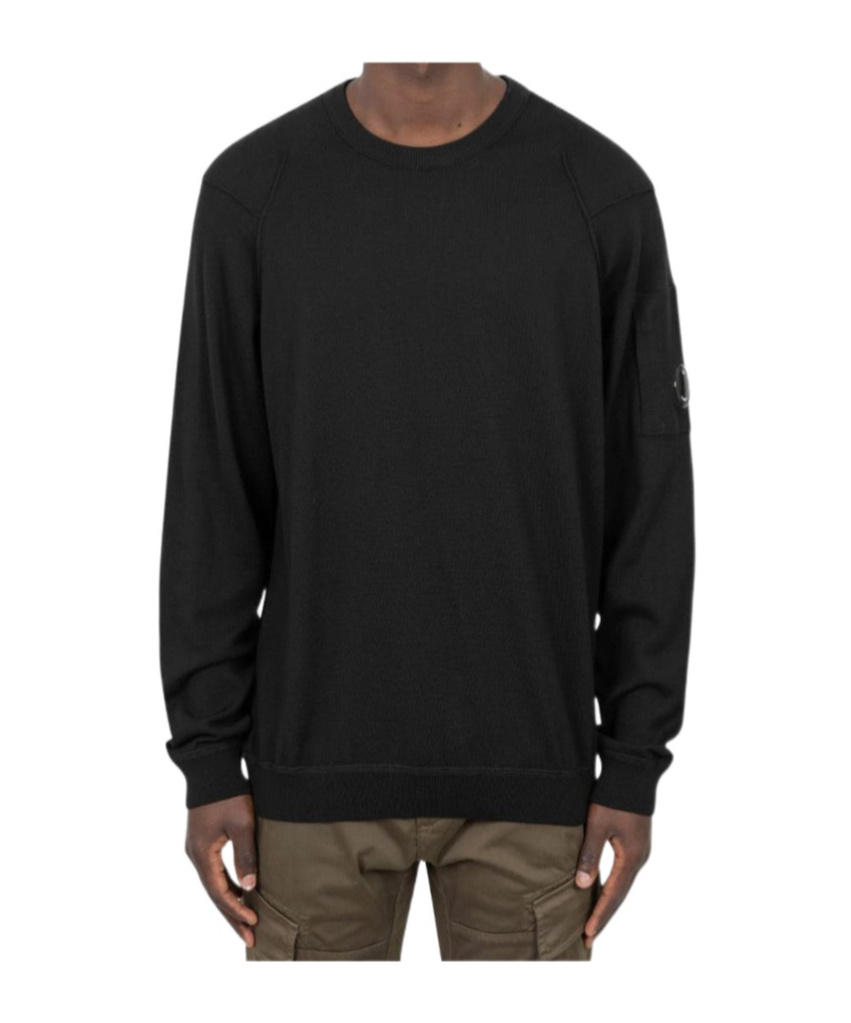 C.p. Company Logo Sweatshirt In Black