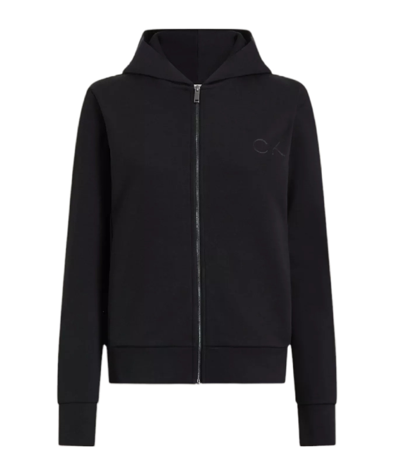 Calvin Klein Regular-fit Hooded Sweatshirt In Black