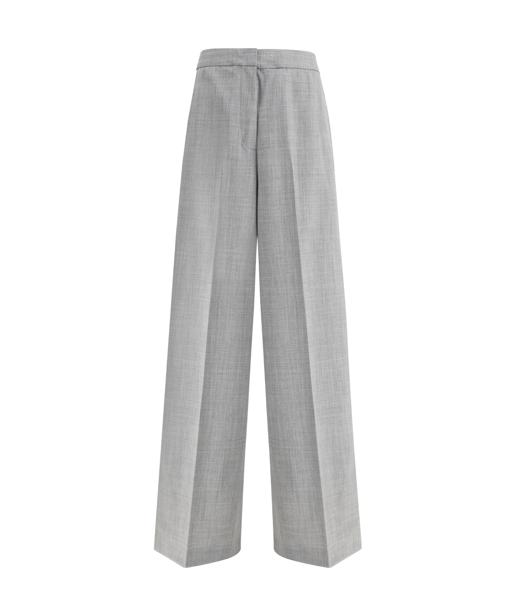 Fabiana Filippi Bi-stretch Wide-leg Trousers In Gray