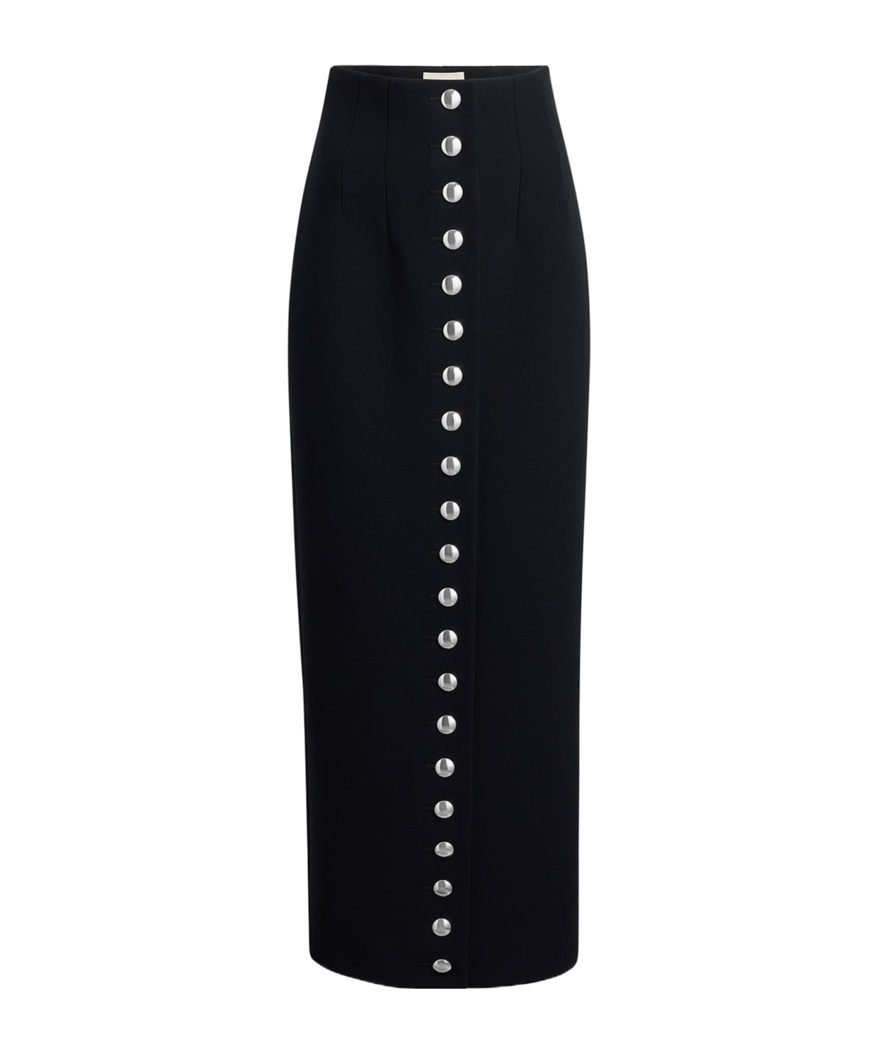 Khaite Brynlee Crepe Maxi Pencil Skirt In Black