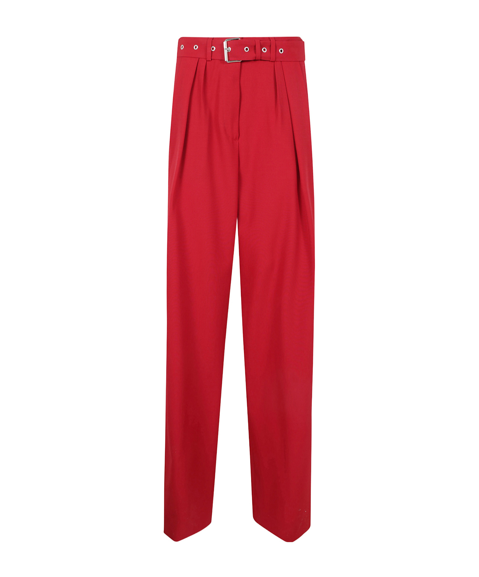 Dries Van Noten Peaches Wide-leg Wool Trousers In Red