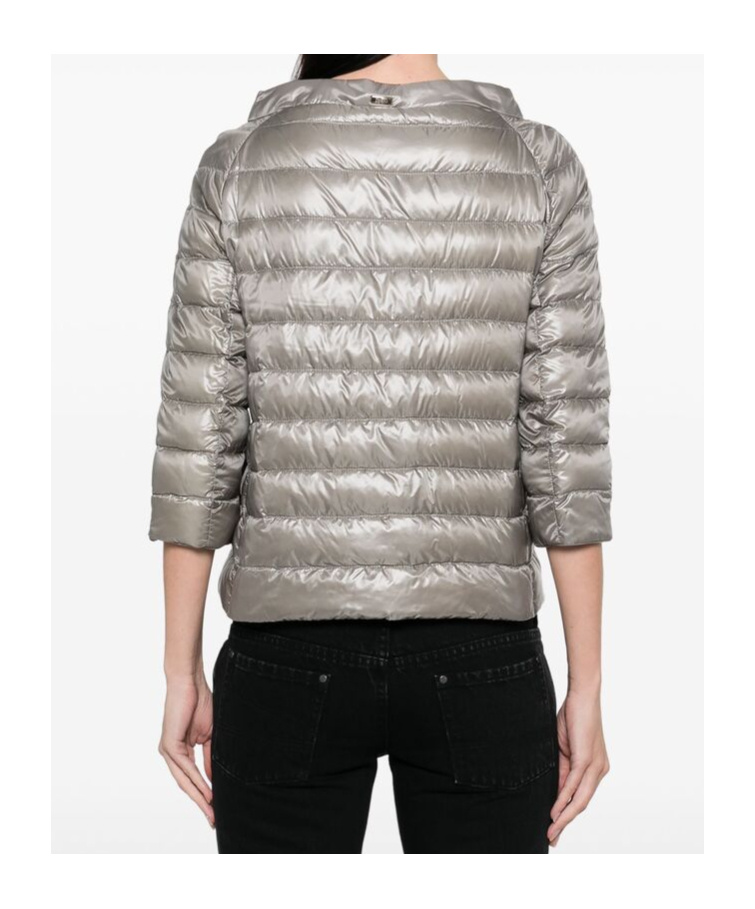 Shop Herno Quilted Jacket In Gray
