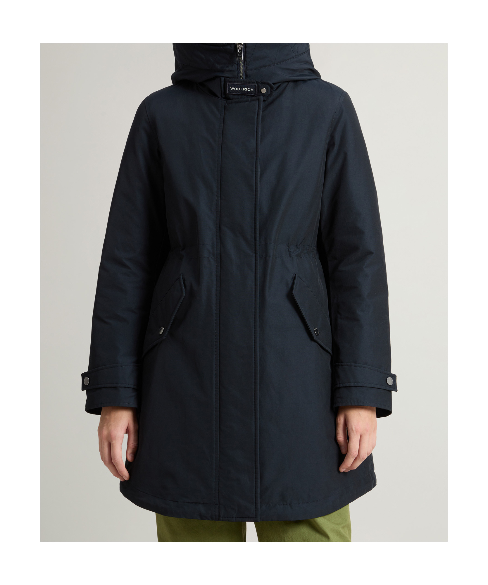 Woolrich Ramar Cloth Three-in-one Parker Coat In Black