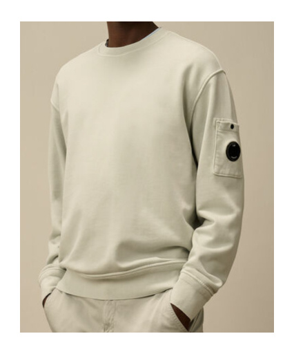 C.p. Company Long-sleeved Round-neck Sweater In Nude
