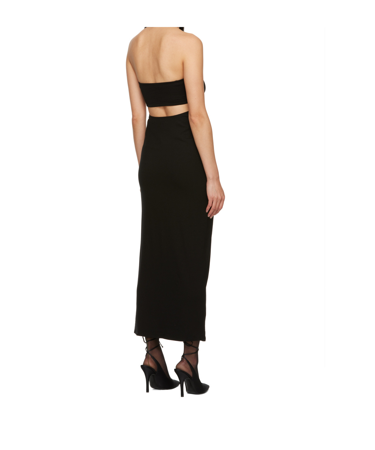 Reformation Off Shoulder Dress In Black