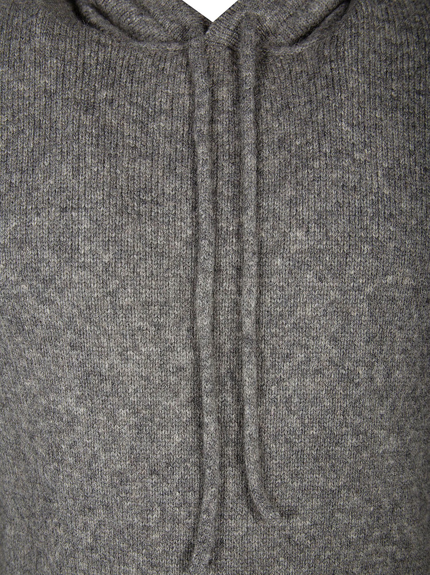 Roberto Collina Textured Knit Hooded Sweater In Medium Grey In Gray
