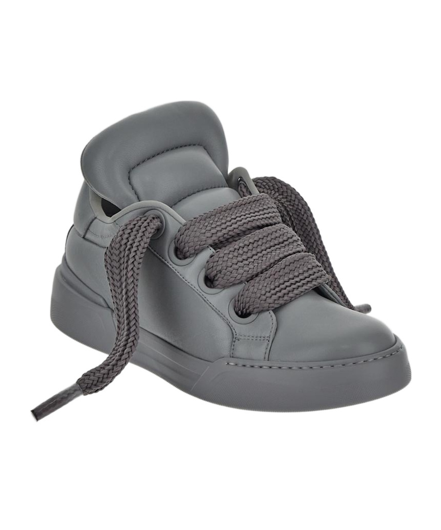 Dolce & Gabbana Portofino Low-top Sneakers In Gray