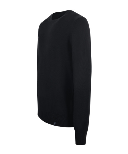 Fay Black Virgin Wool Sweater In Black