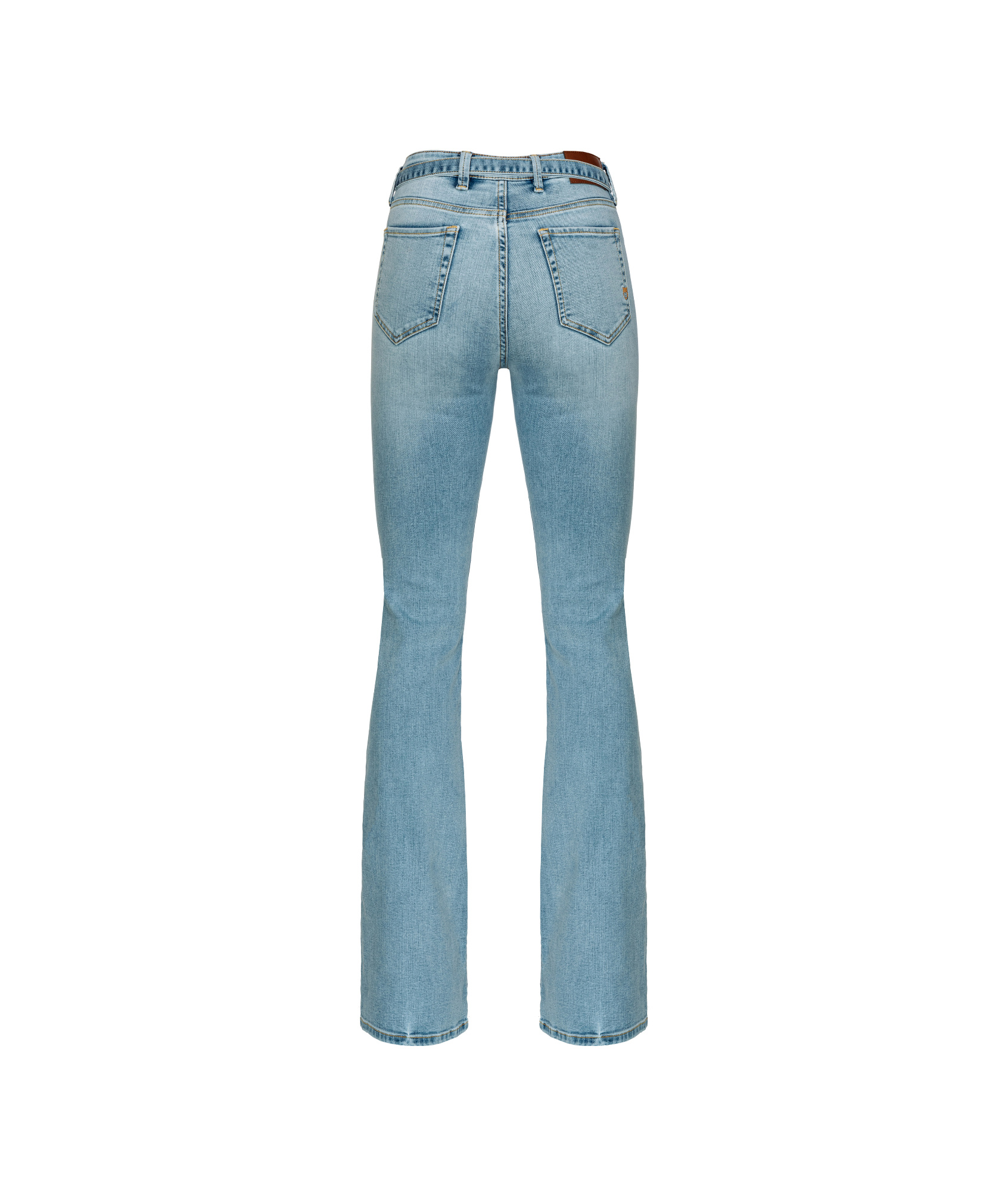 Shop Pinko Flared Jeans In Blue