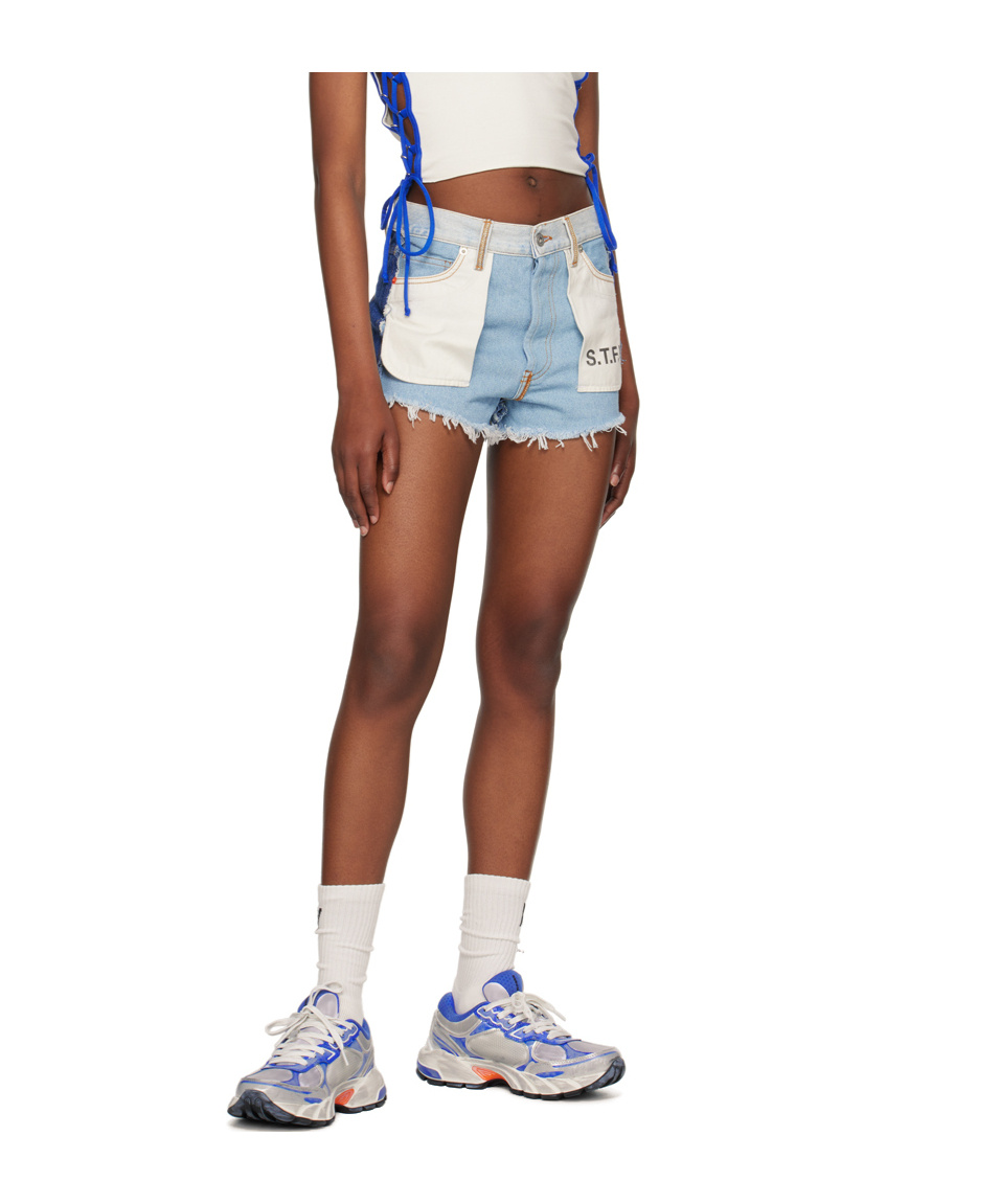 Heron Preston Denim Shorts With Belt Loops