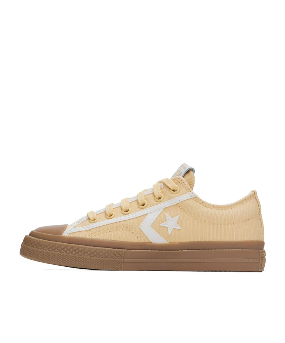 Converse Yellow Star Player 76 Tonal Low Top Sneakers In Nude