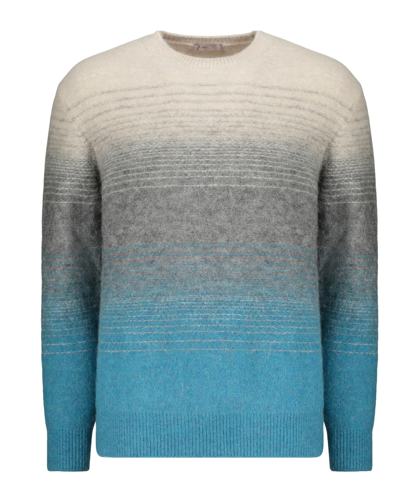 Herno Long Sleeve Crew-neck Sweater In Blue