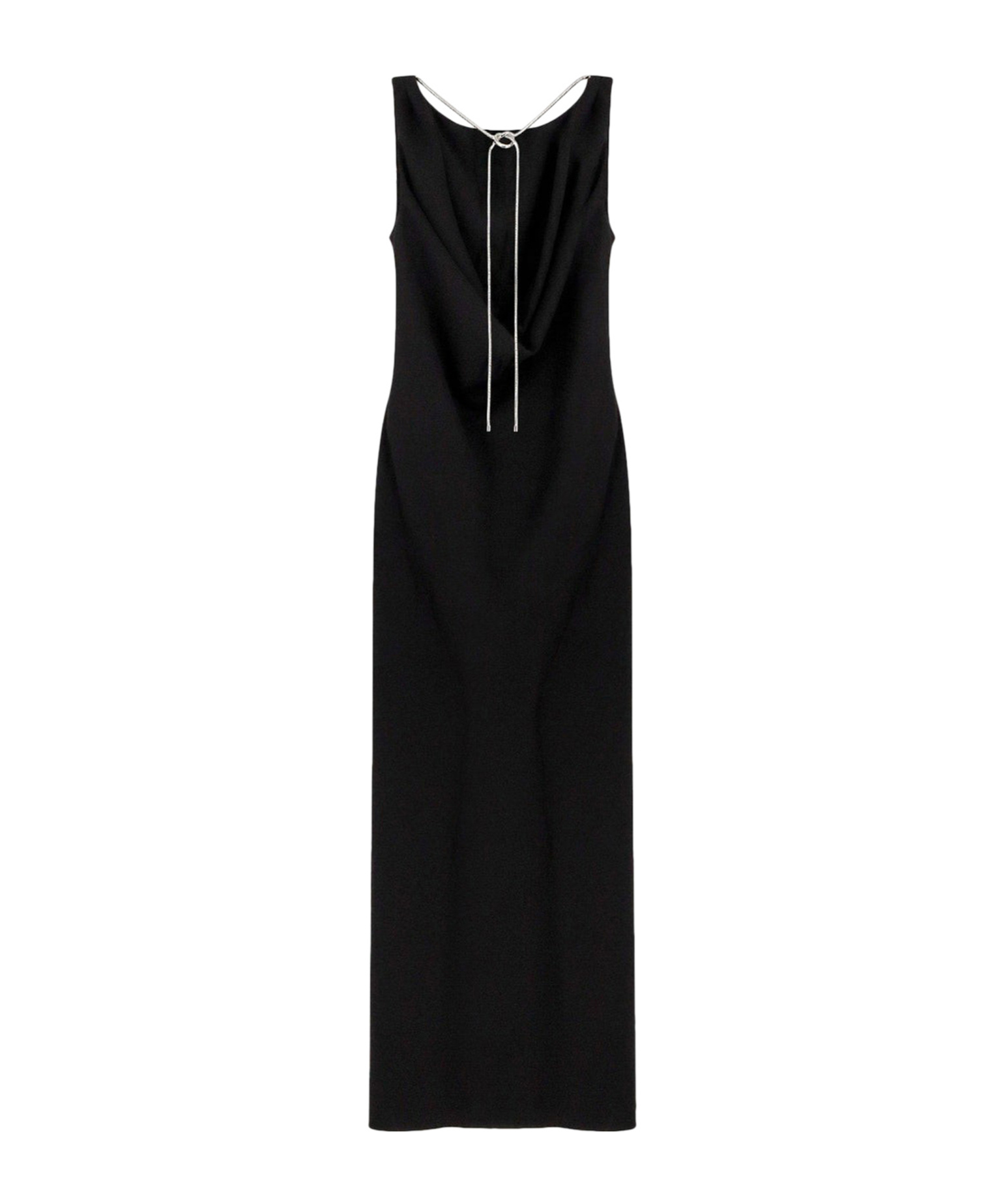 Max Mara Pianoforte Open Back Sleeveless Dress In Black