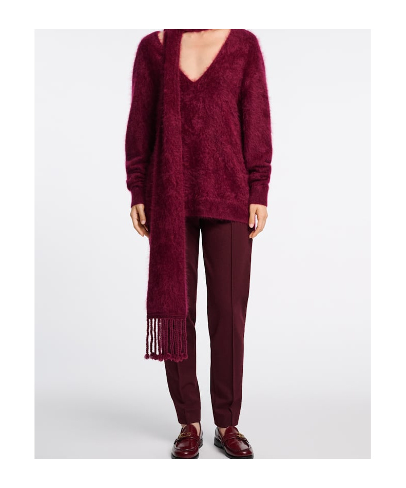 Shop Dorothee Schumacher Long-sleeved Cashmere Sweater In Brown