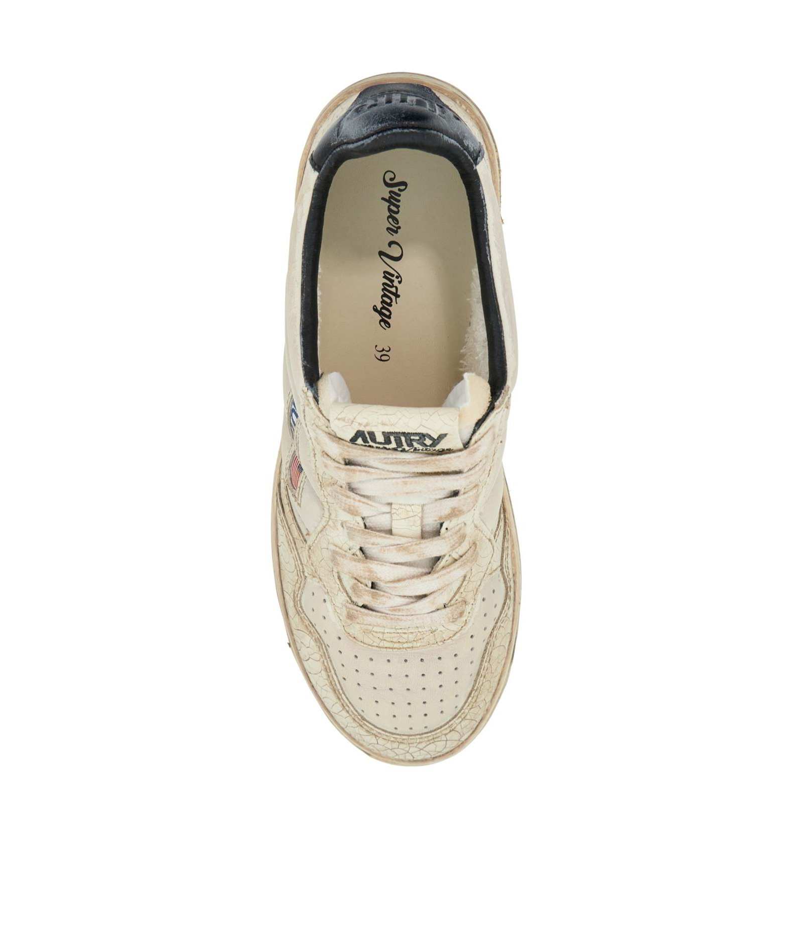 Autry Medalist Leather Low-top Sneakers In Nude