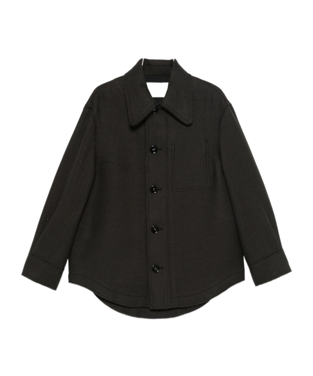 Ami Alexandre Mattiussi Ami Paris Wool Shirt Jacket In Black