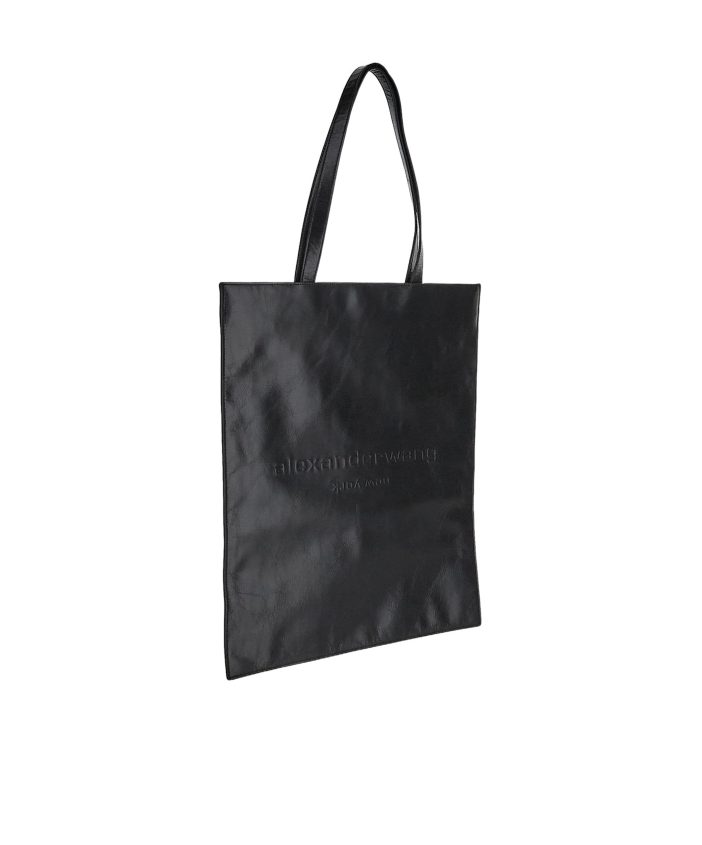 Alexander Wang Small Pinch Leather Tote Bag In Black