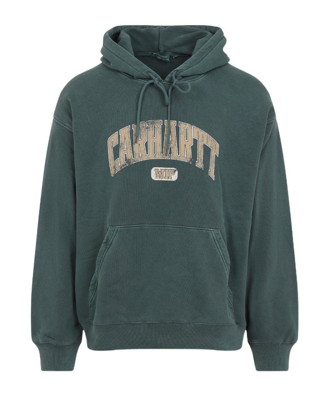 Carhartt Library Hooded Sweatshirt Kangaroo Pockets In Green