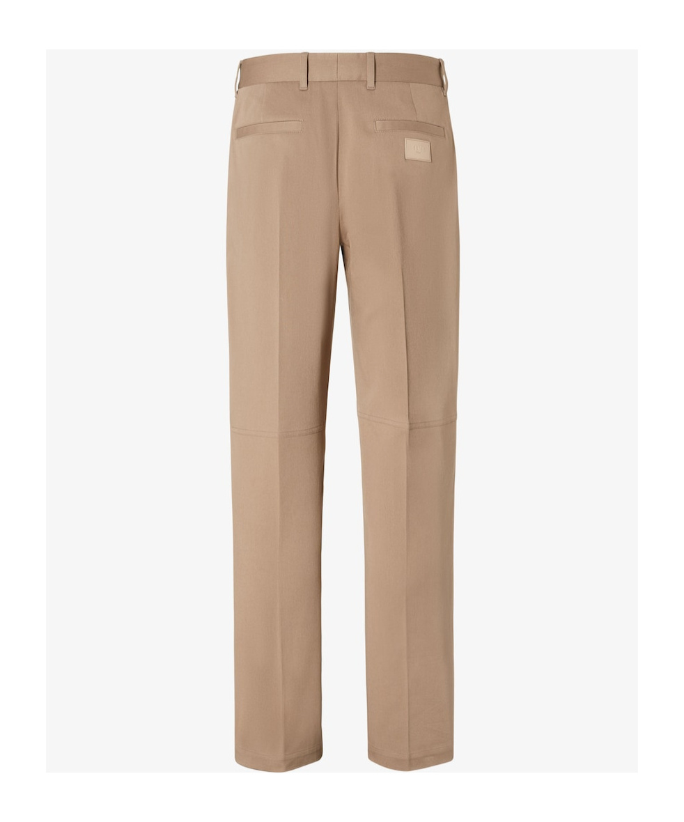 Fendi Dove Gray Gabardine Pants In Gray