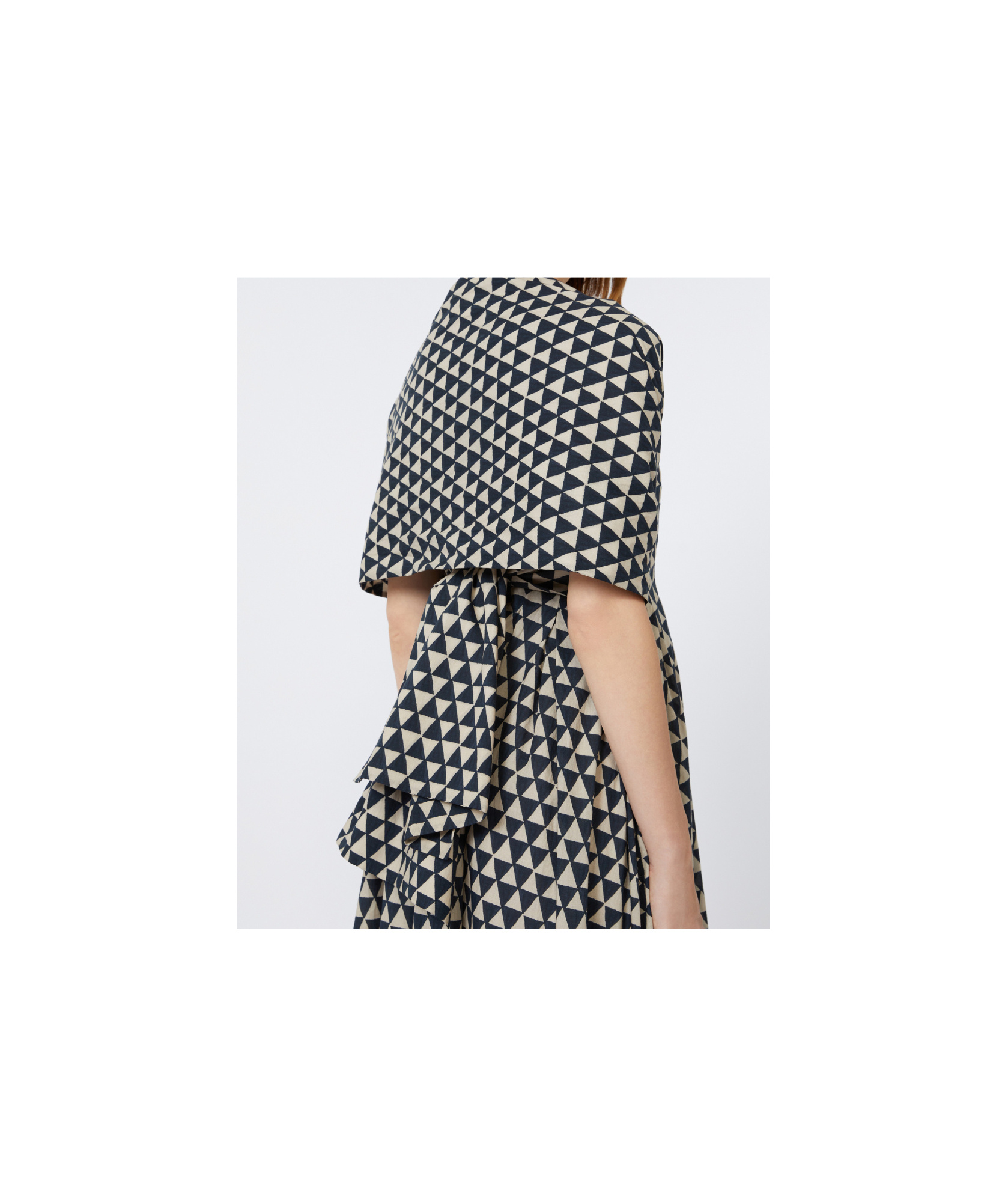 Max Mara Printed Cotton Scarf In White