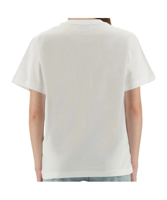 Moschino Crew Neck Graphic Print Short Sleeves Top In Animal Print