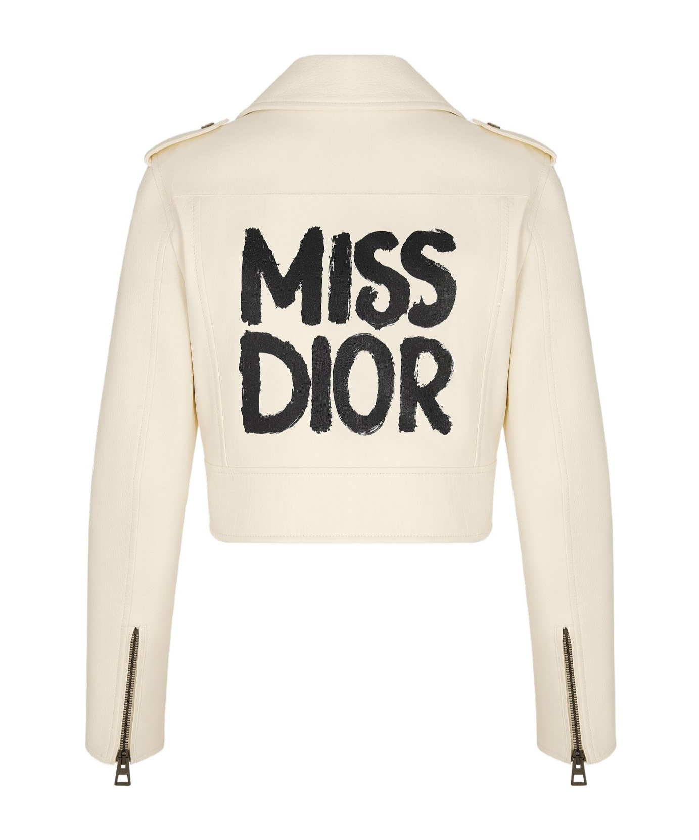 Dior Perfecto Motorcycle Wallet In White