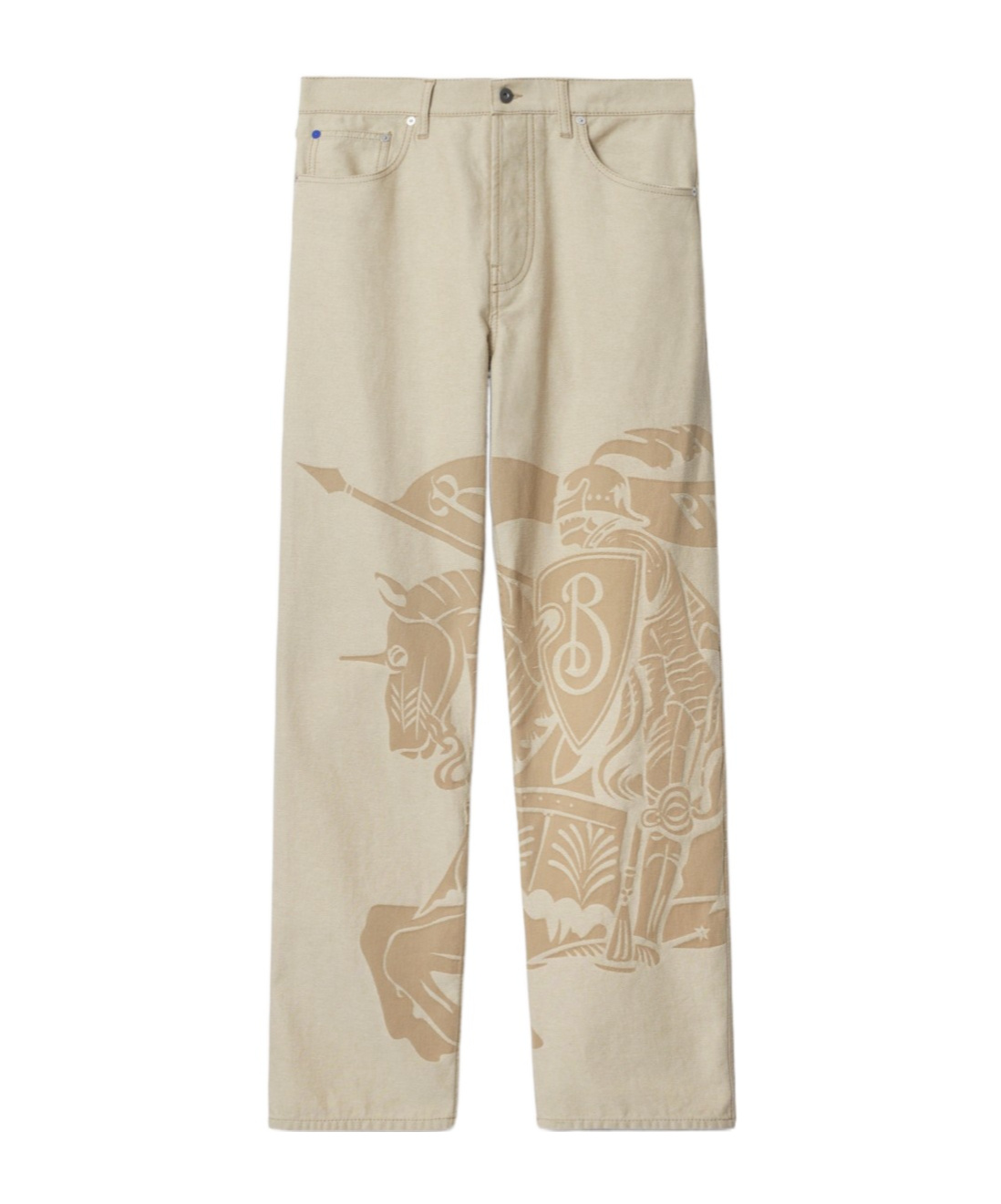 Shop Burberry Ekd Jeans In Rubble