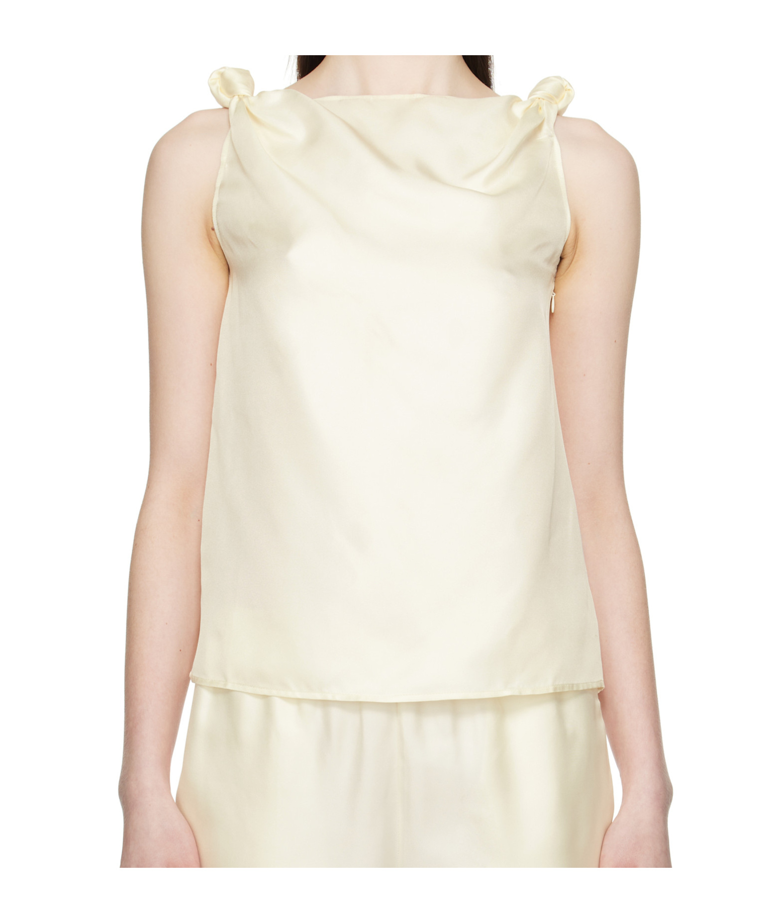 Shop Loulou Studio Remy Vest In Nude