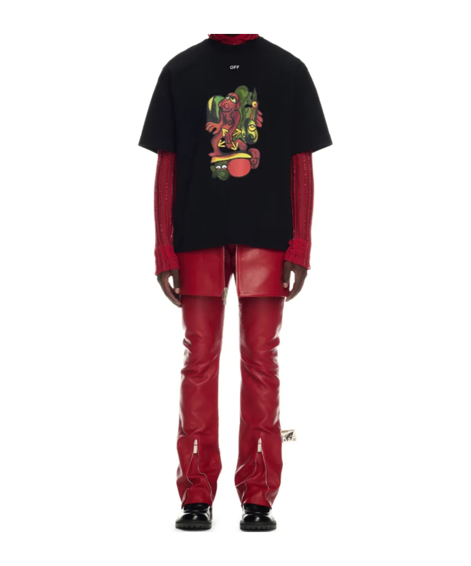 Off-white Short-sleeved T-shirt In Black