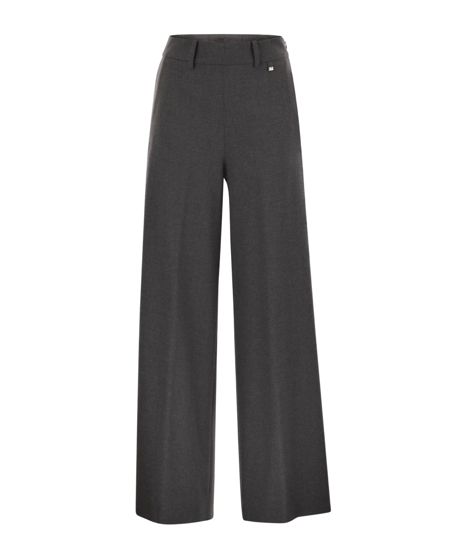 Herno Resort Trousers In Melange Fabric In Black