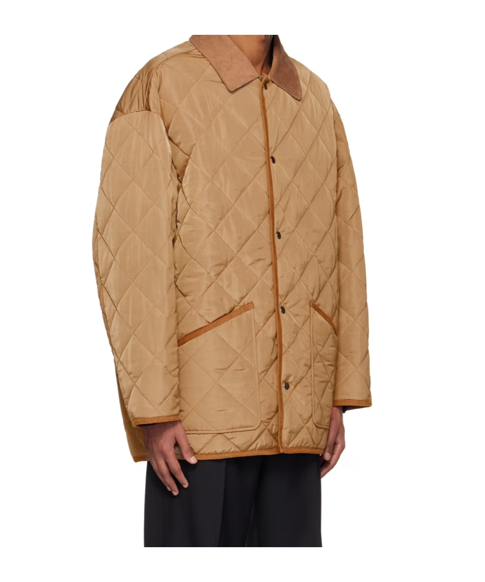 Filippa K Insulated Quilted Recycled Polyester Faille Jacket In Brown