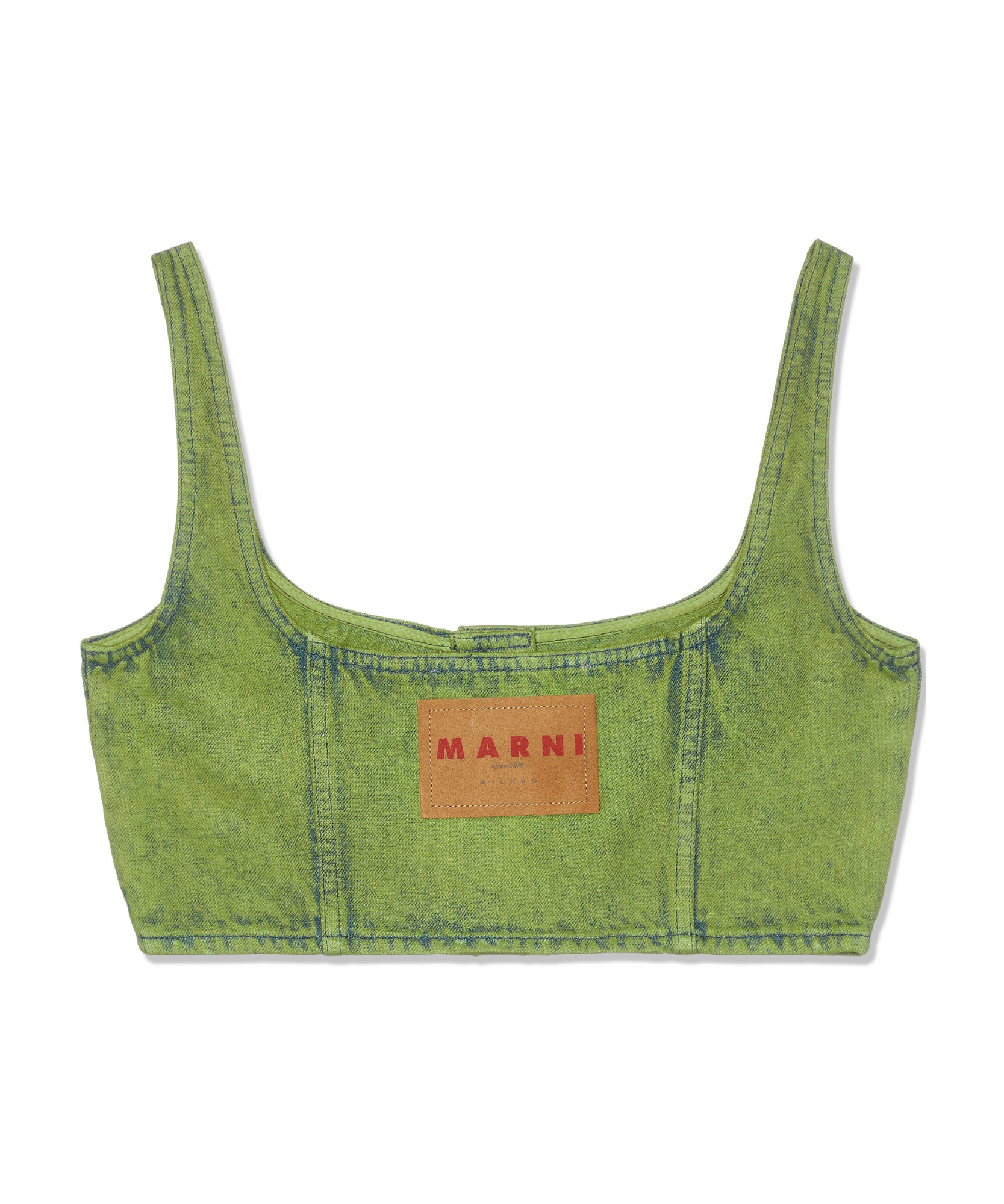 Marni Woman Top Green Size 2 Cotton In Green