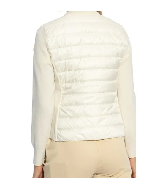 Moncler Long-sleeved Cotton-padded Jacket In White