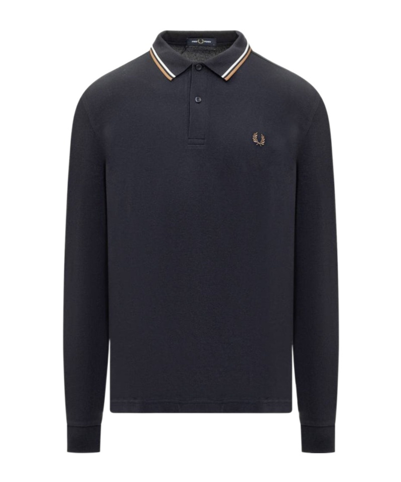 Fred Perry Polo Long Sleeves In Black