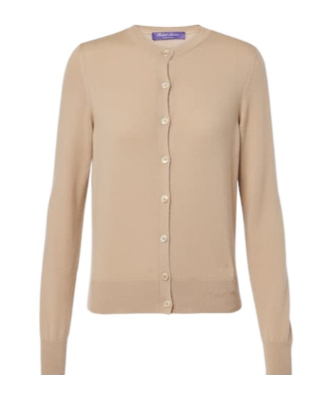 Ralph Lauren Cable-knit Cashmere Cardigan In Neutral