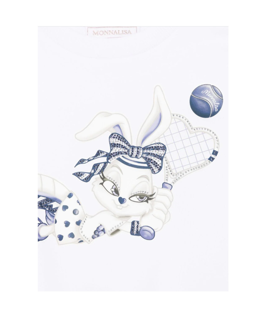 Monnalisa Cartoon-print Sweatshirt In White