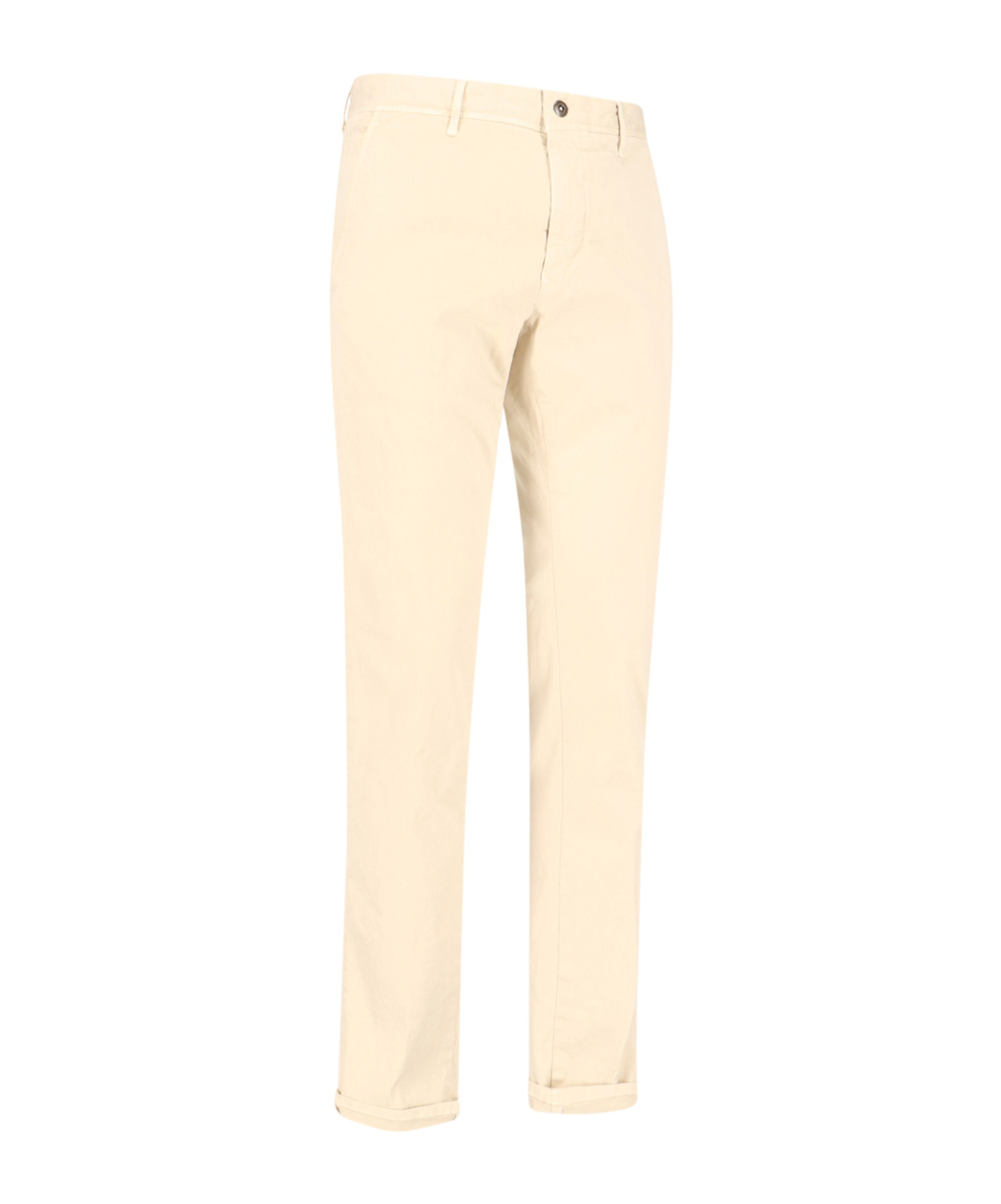 Incotex Straight Trousers With Pockets And Loops In Nude