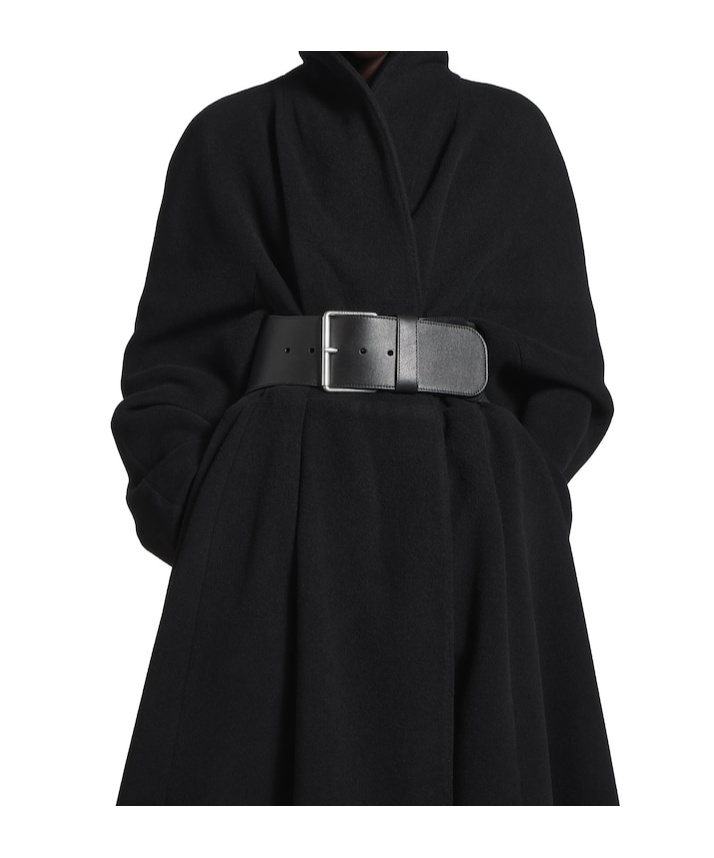 Balenciaga Women's Wrap Coat In Black In Black