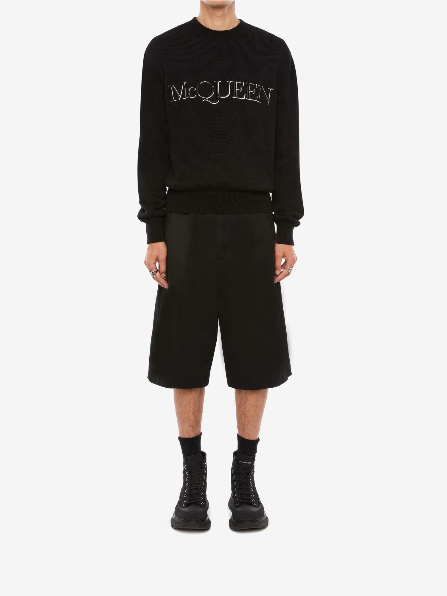 Alexander Mcqueen Sweater In Black