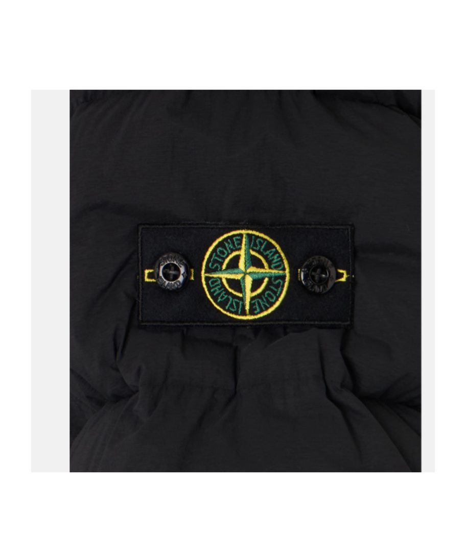 Stone Island Down Jacket With Anti-drop And Wind Resistance In Black
