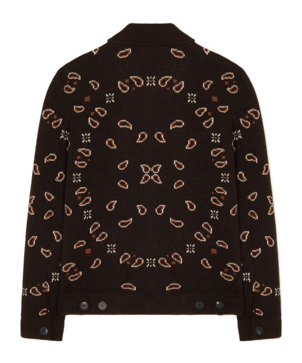 Alanui All-over Patterned Long-sleeved Jacket In Black