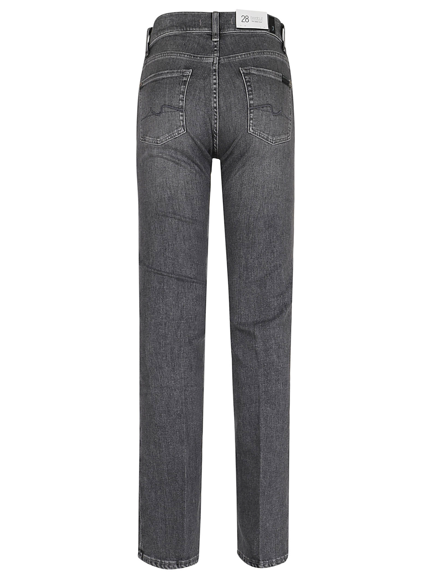 7 For All Mankind Bootcut Jeans With Belt Loops And Five Pockets In Gray