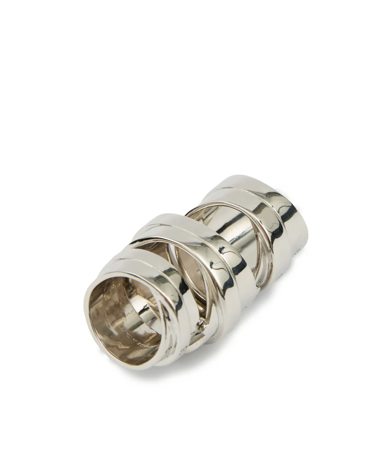 Mm6 Maison Margiela 'numeric' Ring In Silver-tone