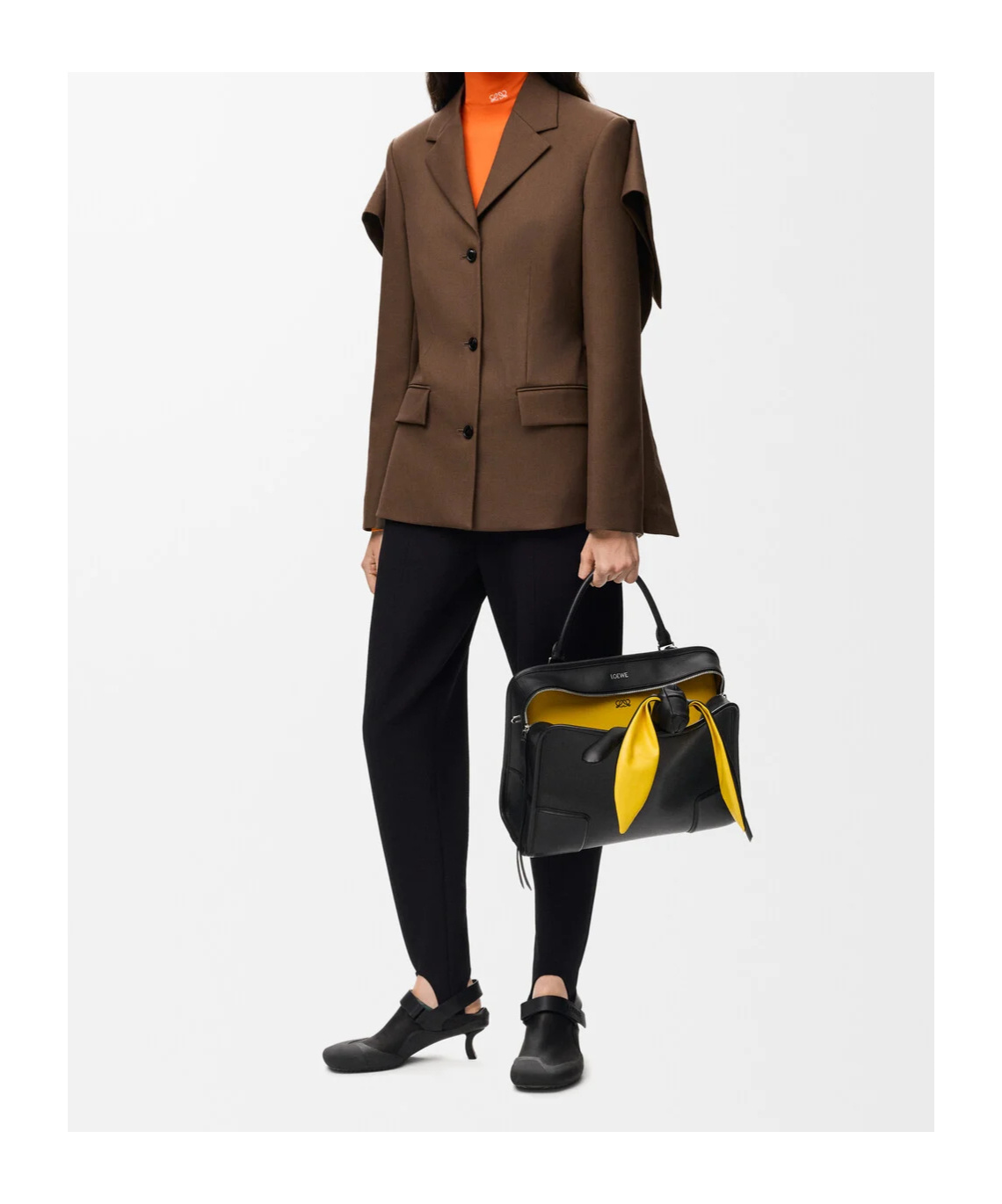 Loewe Jacket In Wool In Brown