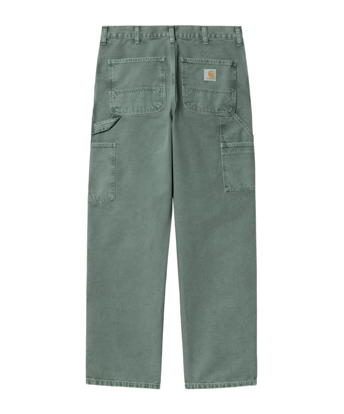 Carhartt Wip Double Knee Pant Silver Pine In Green