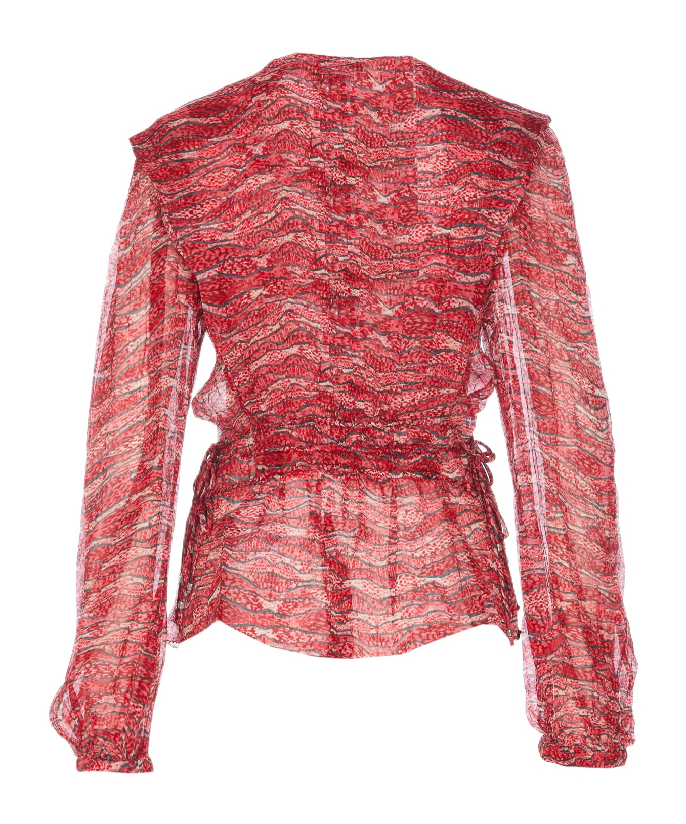 Shop Isabel Marant Étoile Axeline Blouse In Red