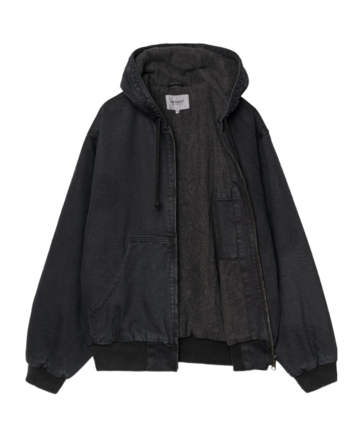 Carhartt Active Sweat Cotton Blend Jacket In Black