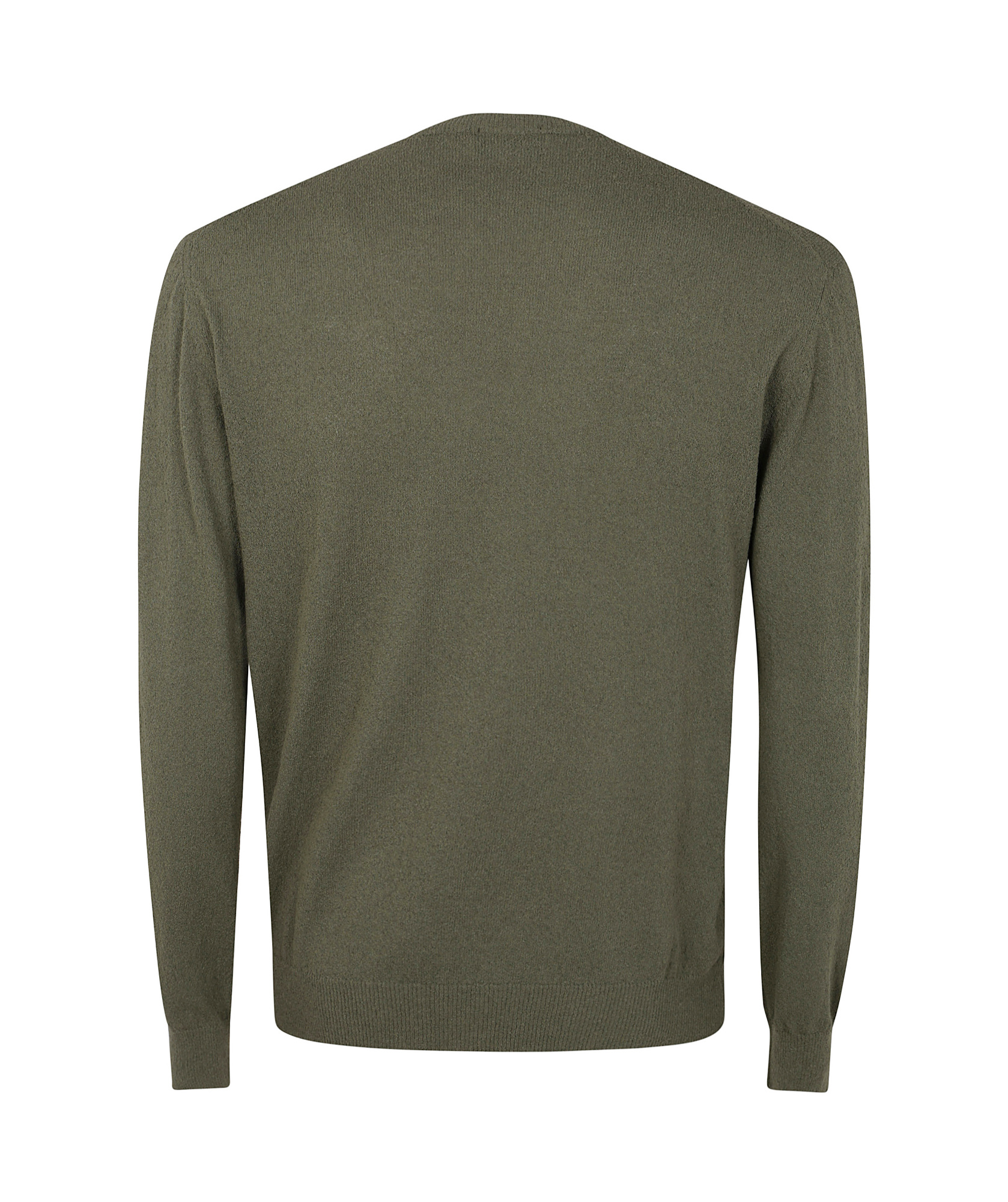 Drumohr Long Sleeves Round Neck Sweater In Green
