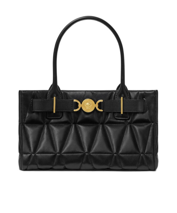 Versace Medusa '95 Top Handle Bag In Black