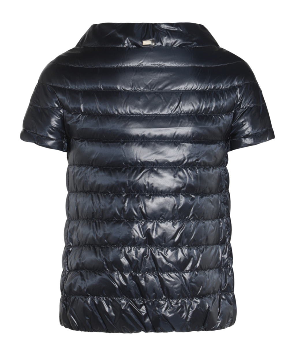 Herno Short-sleeved Down Jacket In Black